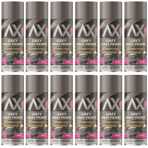 Auto Extreme 12X Auto Extreme Grey Primer Spray 400ml