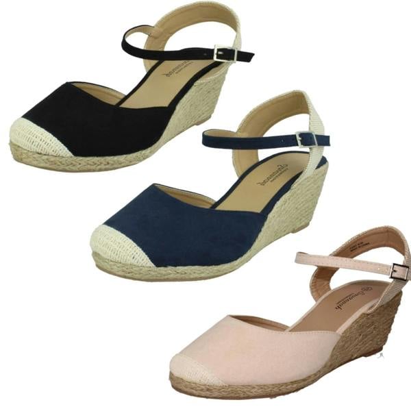 Savannah Ladies Savannah Wide Fitting Wedges F2293