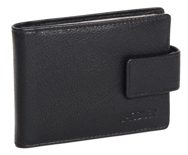 SADDLER Robyn Compact Leather Card Wallet – Handmade by Saddler | RFID Protected & Gift Boxed - Black