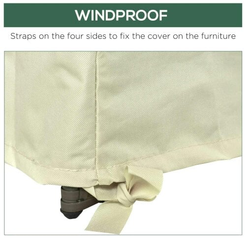 Bobobiy 600D Oxford Cloth Furniture Cover Single Chair Garden Patio Outdoor Protector Waterproof 68x87x44-77cm