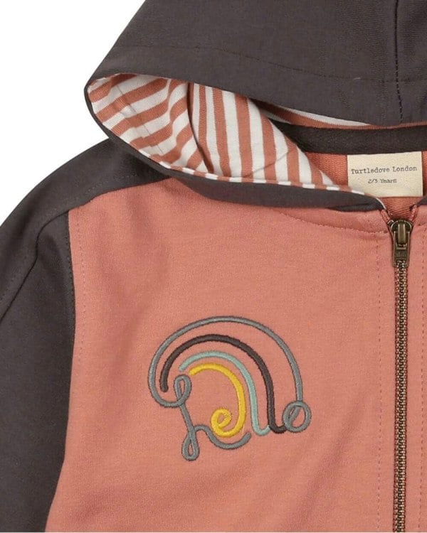 organic cotton Multicolour Colourblock Hoodie - image 4