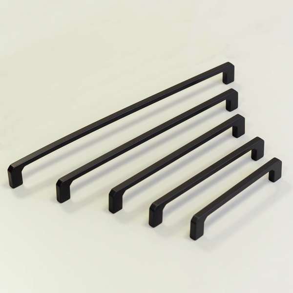 Handle & Home Matt Black Angled End D-Bar Handles