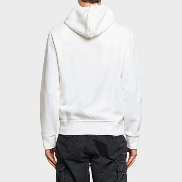 Ralph Lauren Double Knitted Full-Zip Hoodie White