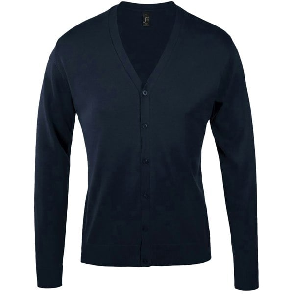 SOLS Mens Golden V Neck Cardigan - Navy