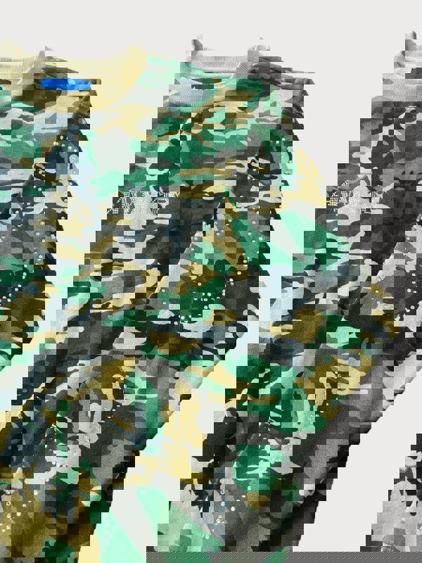 Awake NY Rhinestone Camo Sweatshirt Camo Green - Supplied FashionAwake