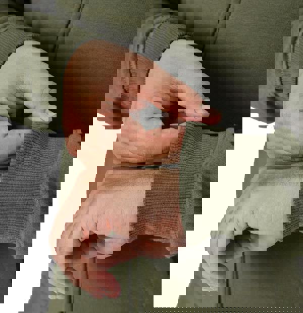 Smart Living Men's Full Zip Hoodie with Soft Touch Fabric and Pockets - Khaki