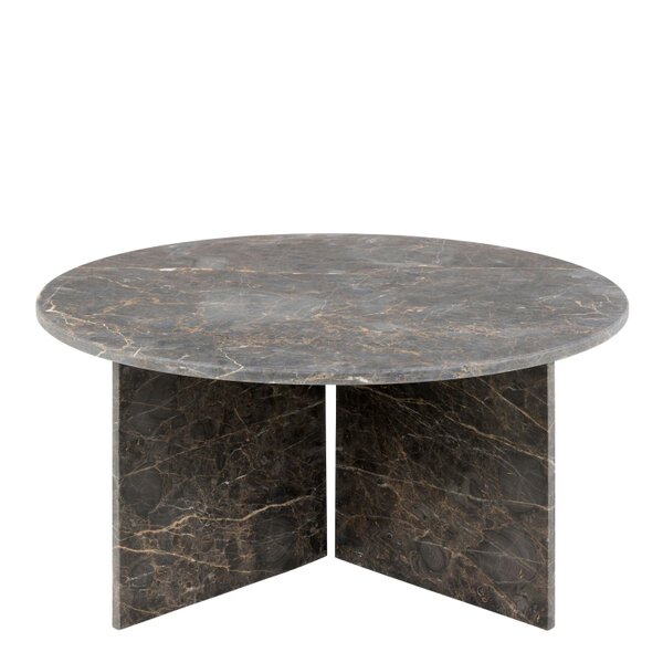 Wyld Haus Singapore Brown Marble Round Coffee Table