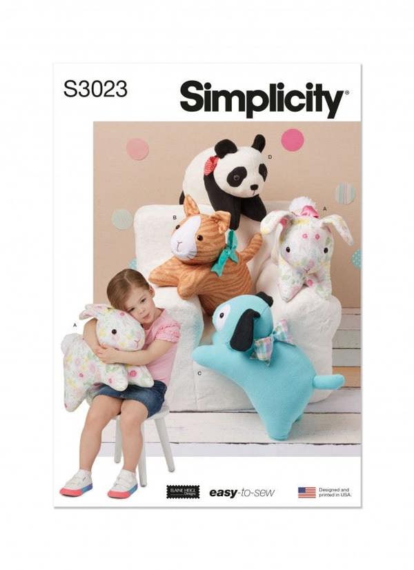 Simplicity Sewing Pattern 3023, Toys OS (One Size) - Easy
