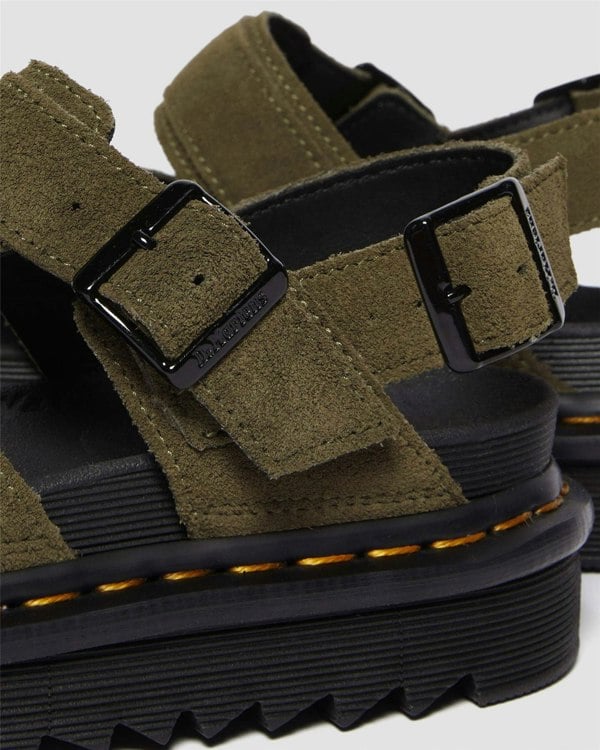 Dr. Martens Voss II Bronx Women's Olive Sandals