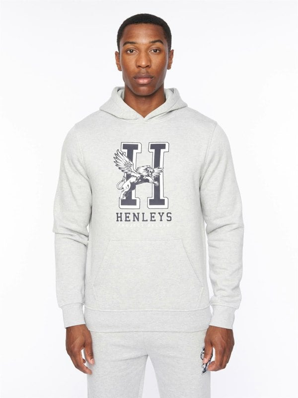 Henleys Belton Hoodie - Grey Marl