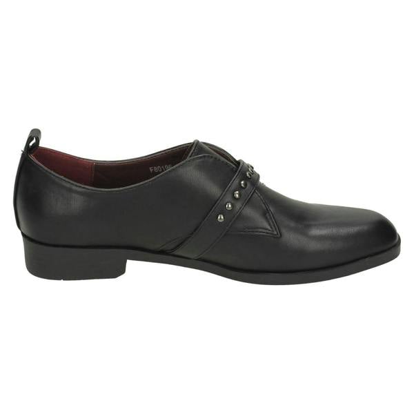 Spot On Ladies Spot On Low Heel Buckle Strap Shoes