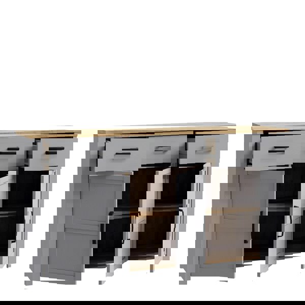 Furniture To Go Bohol Sideboard in Riviera Oak/Grey Oak