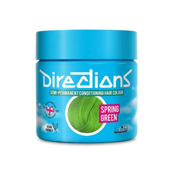 Directions 4 x La Riche Directions Semi-Permanent Hair Color 100ml Tubs - Spring Green