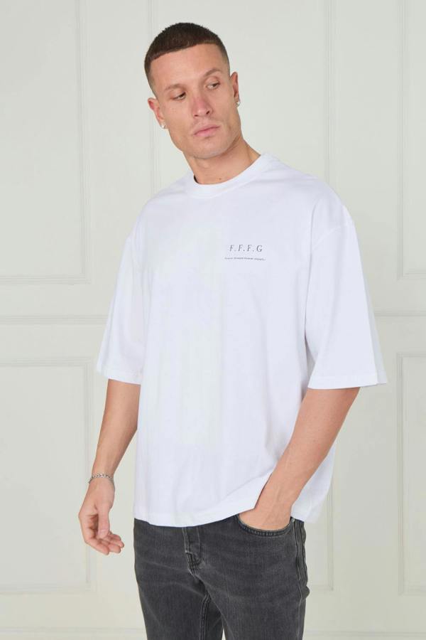 Men’s Oversized Heavyweight T-Shirt – “Forever Forward. Forever Grateful.”