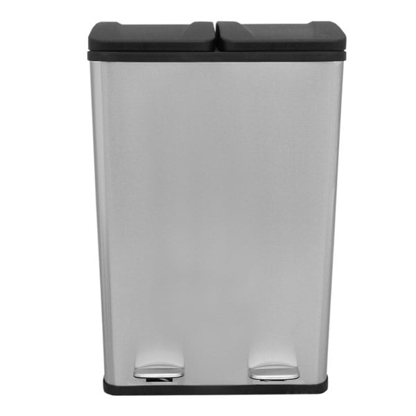 Monstershop 60L Dual Pedal Bin In Stainless Steel