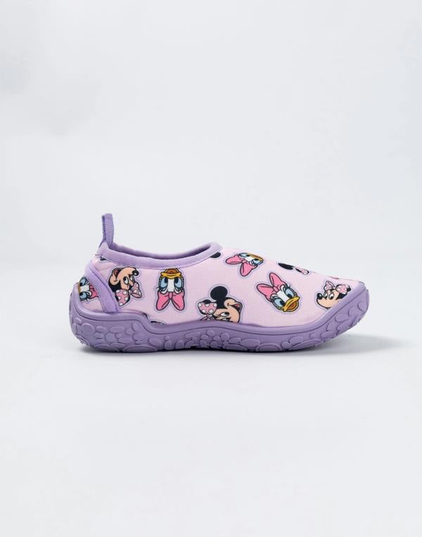Disney Minnie Mouse Girls Purple Daisy Aqua Shoes