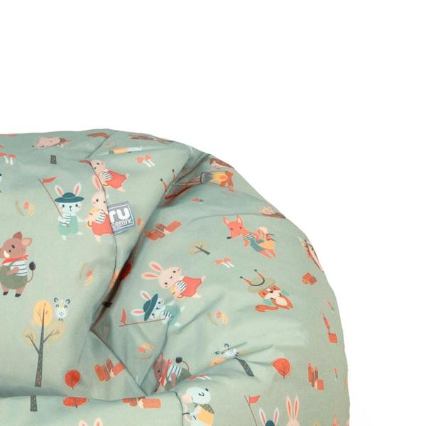rucomfy Forest Friends Kids Water Resistant Slouchbag Bean Bag Chair