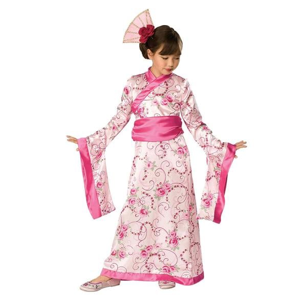 Bristol Novelty Girls Asian Princess Costume - Pink - 