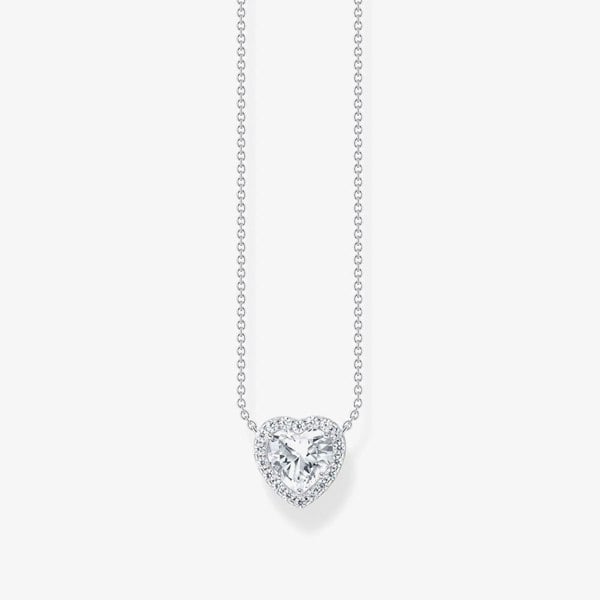 THOMAS SABO Sterling Silver Heart Shaped Pendant Necklace KE2280-051-14-L45V