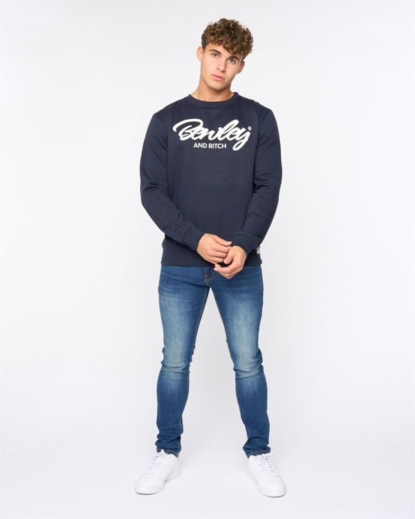 Bewley & Ritch Yardley Crew Sweat Navy