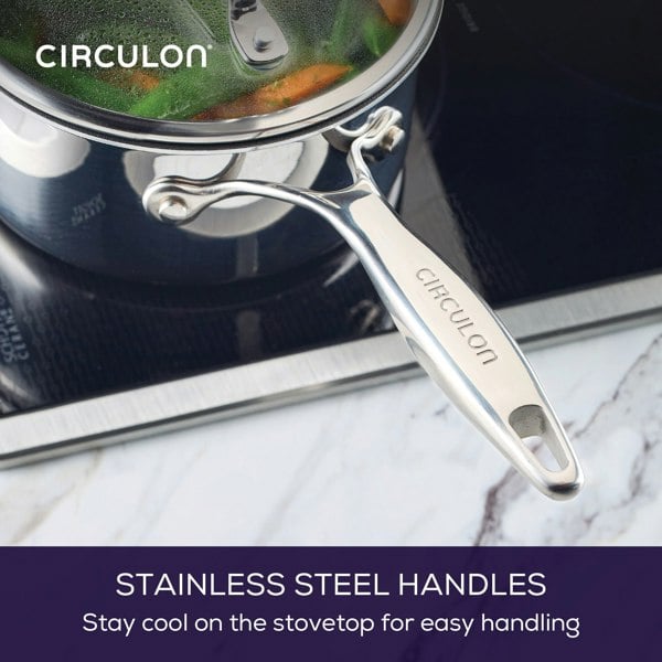 Circulon Stainless Steel Extreme Non-Stick Cookware Set, 11pce