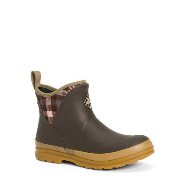 Muck Boots Originals Women's Ankle Boots in Brown/Plaid/Gum