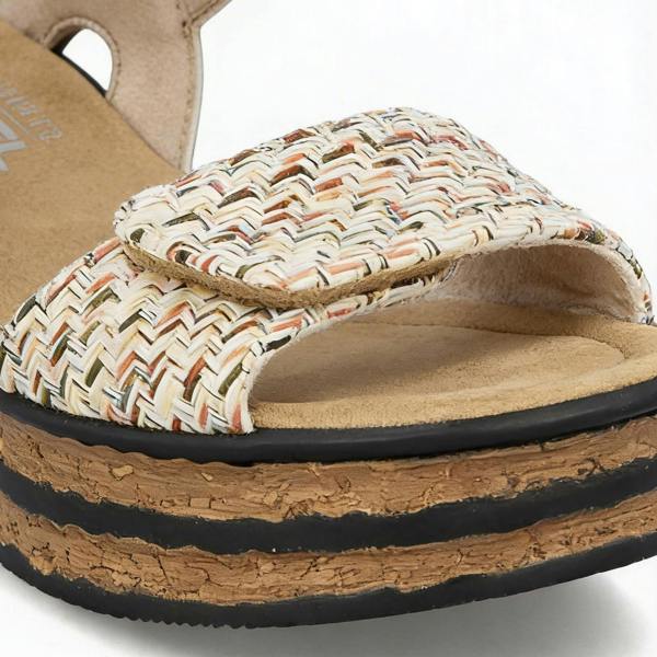 Rieker 68172 Ankle Strap Sandals   in  White