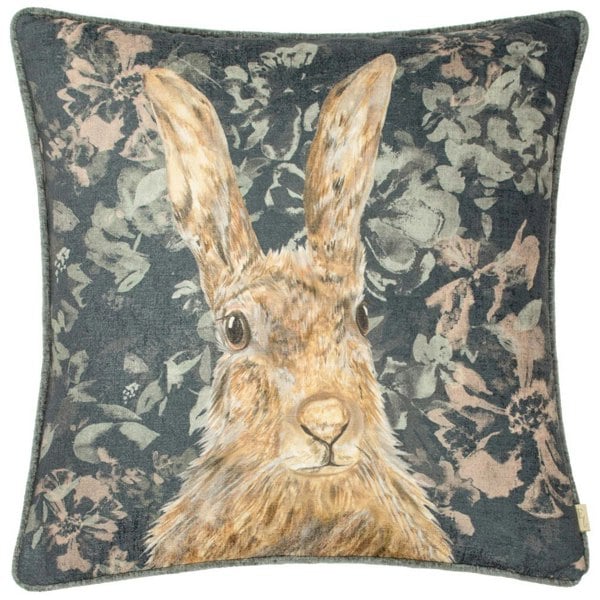 Evans Lichfield Avebury Hare Cushion Cover - Navy