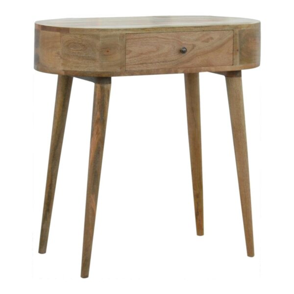 Wyld Haus Pisa Scandi  Natural Mango Wooden 1 Drawer Console Table