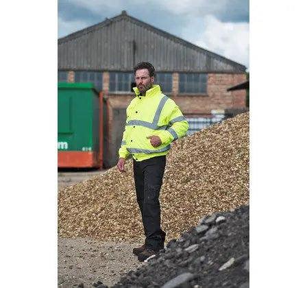 Hi-Vis Bomber Jacket – EN471 Class 3, Waterproof & Quilted Lining - Hi-Vis Trousers