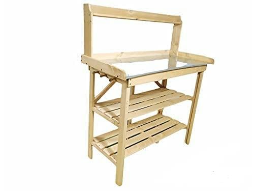 HYGRAD BUILT TO SURVIVE Large Wooden Planting Table Practical Garden Work Bench Station Flower& Plants Organiser By HYGRAD®