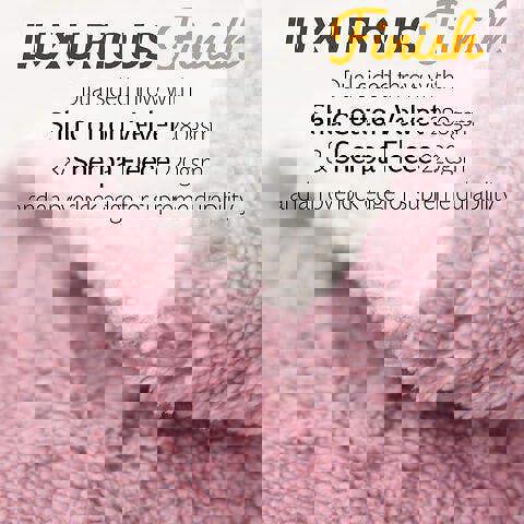 GlamHaus Heated Electric Throw Blanket - Luxurious & Soft Design - 9 Temperature Settings & 9-Hour Timer Pink