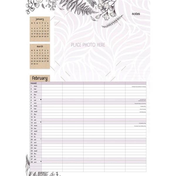 Your Family Photos A3 Family Planner 2027, Family Planners, Month To View, Family, Gift