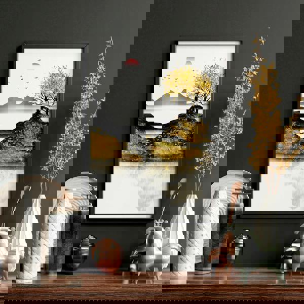 Japandi wall art | set of 3 framed wall art