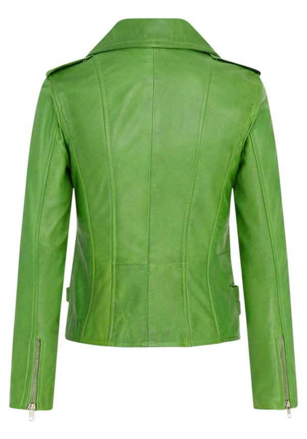 Infinity Leather Womens Leather Vintage Brando Biker Jacket-Orlando
