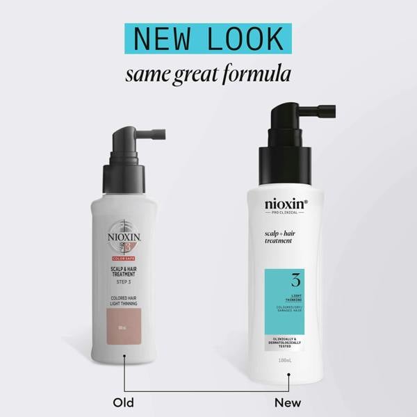 Nioxin Pro Clinical System 3 Leave-In Treatment for Coloured Hair with Light Thinning 100ml - Additional 8