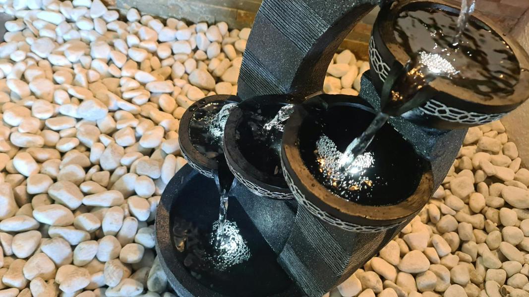 Tranquillity Water Features 5 Bowl Pour Contemporary Water Feature
