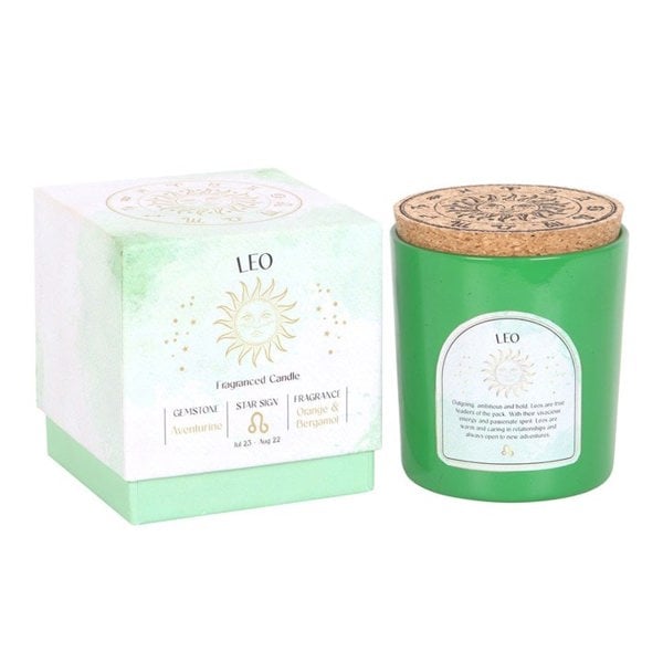 Serano Leo Orange & Bergamot Gemstone Zodiac Candle