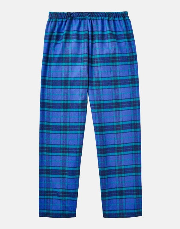 Children's Brushed Cotton Pyjama Set – Midnight Tartan - British Boxers