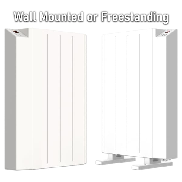 MYLEK Electric Radiator Panel Heater WIFI Smart APP Eco 600W Bathroom Safe Wall Mounted Timer Thermostat