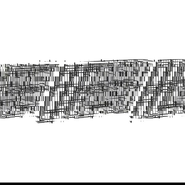 Berkfield Outdoor Dog Kennel Steel 12.9 m2