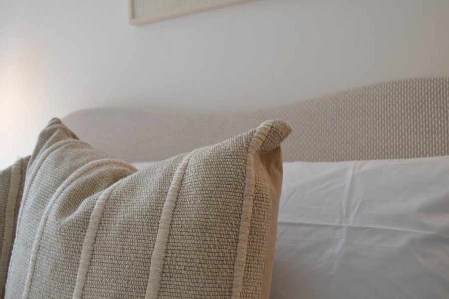 Wave Double Bed in Natural Weave