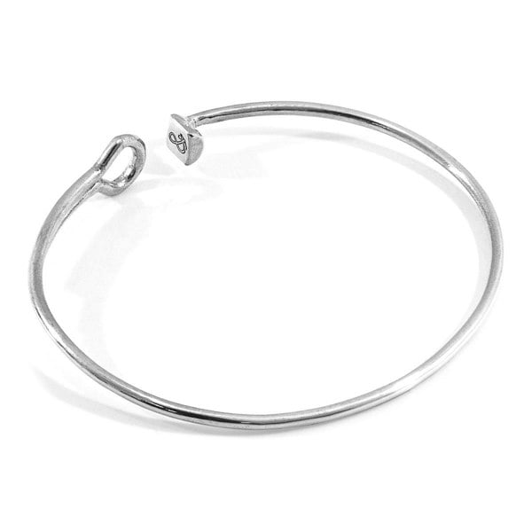 Anchor & Crew Sutton Gate Midi Geometric Silver Bangle