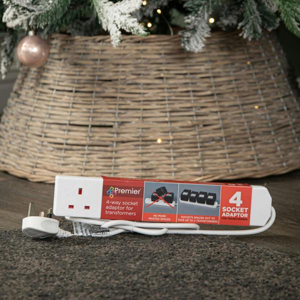 Samuel Alexander 4 Way Transformer Plug Extension Cable with 40cm Lead Wire