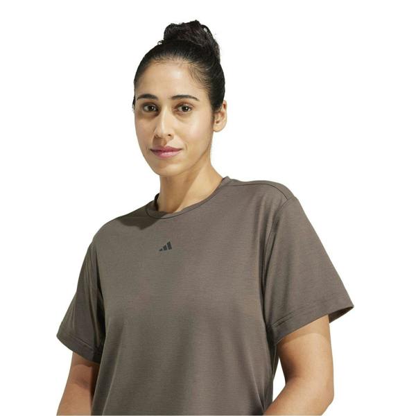 Adidas Womens/Ladies PrimeLift Cut Out T-Shirt - Olive - 
