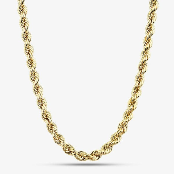 T. H. Baker 9ct Yellow Gold 18 Inch Rope Chain HLRP-420-9Y-18