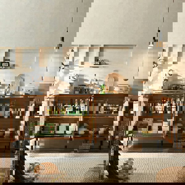 Booker Rattan Sideboard, Solid Wood-Weilai Concept-Weilai Concept