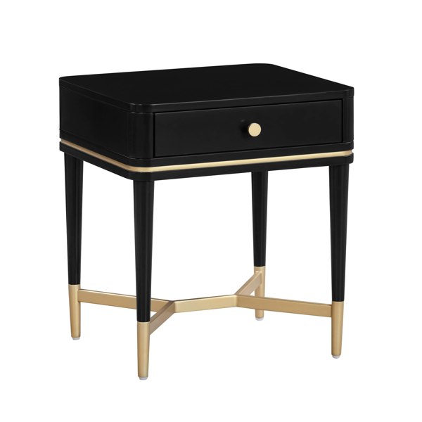 Furniture Edit Julieta Black Nightstand Side Table