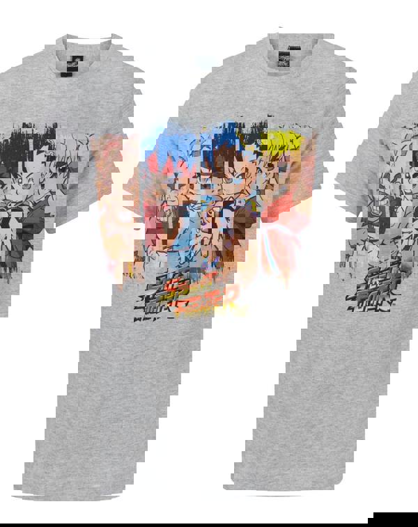 Street Fighter Boys Grey Short Sleeved T-Shirt