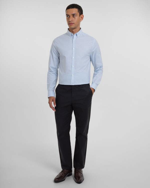Steel & Jelly Smart Slim Fit Cotton Stretch Chino Trousers